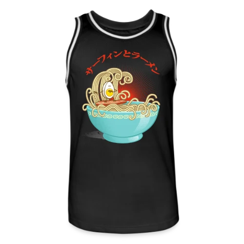 Surf & Ramens : L'?uf glisse dans le bol - Maillot de basket Homme