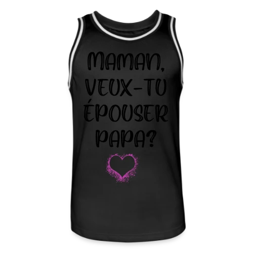 Demande en Mariage Enfant - Maillot de basket Homme
