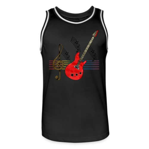 Guitare Addict - Maillot de basket Homme