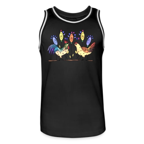 Duo Fermier Coq & Poule - Maillot de basket Homme