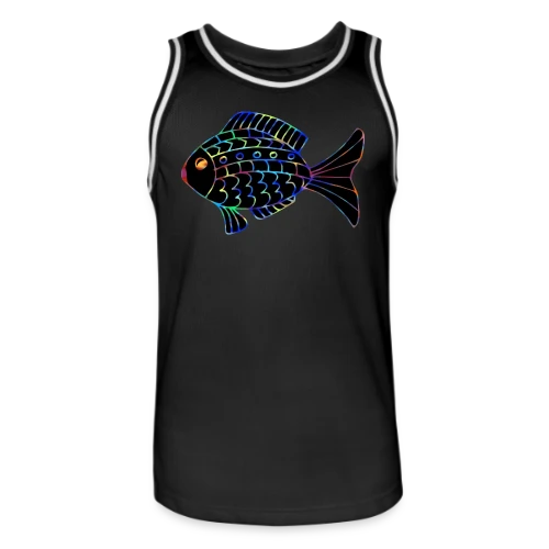 Passion Pêcheur - Motif Poisson - Maillot de basket Homme