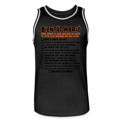 Défis EVG Futur Marié - Maillot de basket Homme