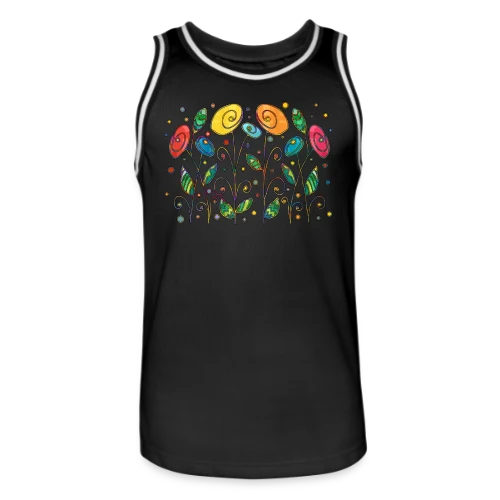Fleurs Éclatantes - Maillot de basket Homme