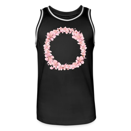 Couronne Florale Rosée : L'Éclat du Printemps - Maillot de basket Homme
