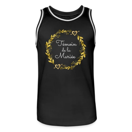 Témoin de la Mariée : T-shirt EVJF pour Demoiselle d'Honneur - Maillot de basket Homme
