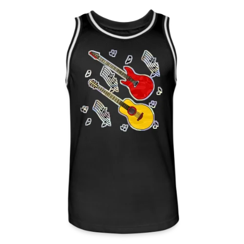 Mélodie Guitare Vintage - Maillot de basket Homme