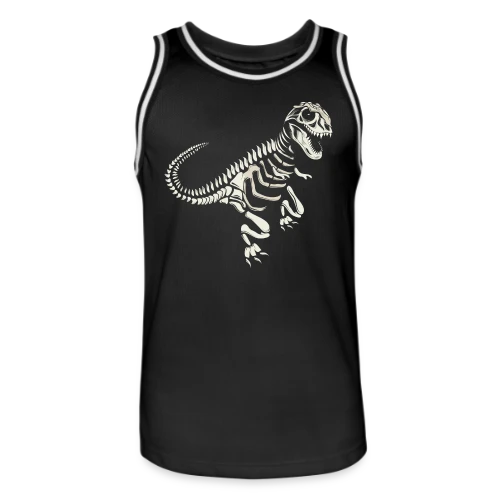 T-Rex Fossile : L'Esprit Préhistorique des Dinosaures - Maillot de basket Homme