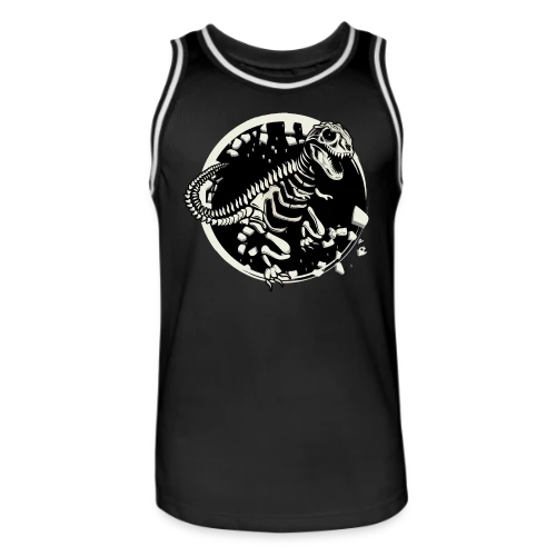 T-Rex Fossile : Le Squelette de Dinosaure Mythique - Maillot de basket Homme