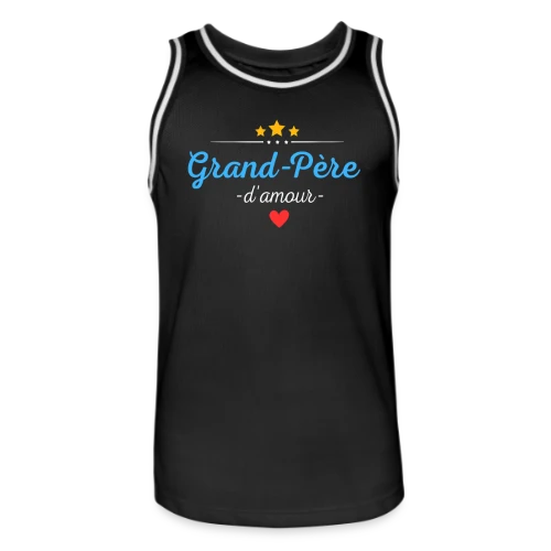 Grand-Père d'Amour : Personnalisé avec Noms des Petits-Enfants - Maillot de basket Homme