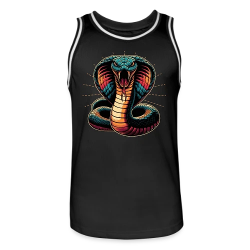 T-shirt Cobra Royal Éclatant : Style Dynamique et Vives Couleurs - Maillot de basket Homme