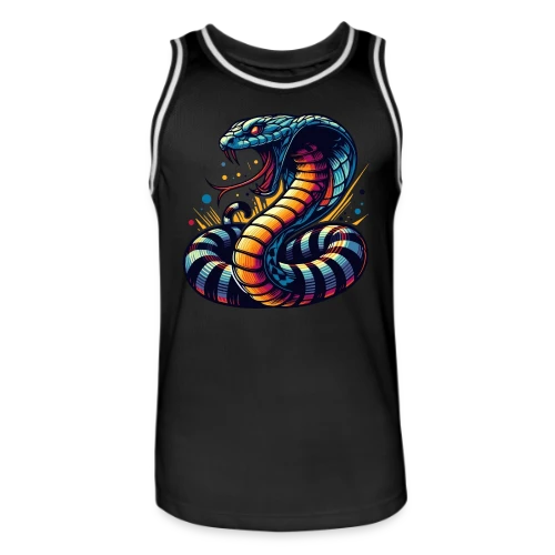 T-shirt Cobra Vibrant : Style Sauvage et Énergique - Maillot de basket Homme