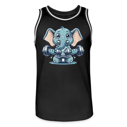 L'Éléphant Sportif Rigolo - Maillot de basket Homme