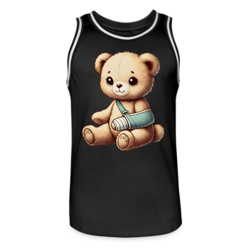 Teddy Réconfortant Plâtré : L'Ours Symbole de Courage et d'Amour - Maillot de basket Homme