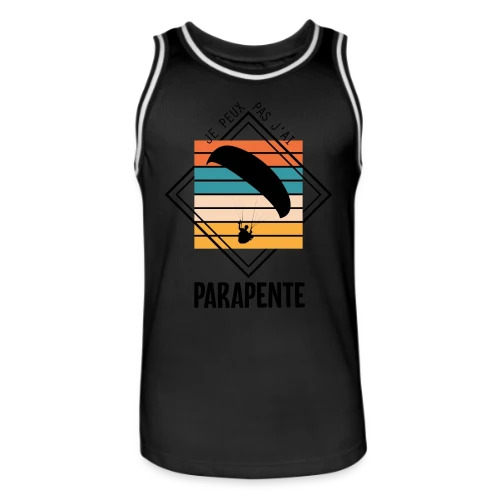 T-Shirt Humour : Je Peux Pas J'ai Parapente - Maillot de basket Homme