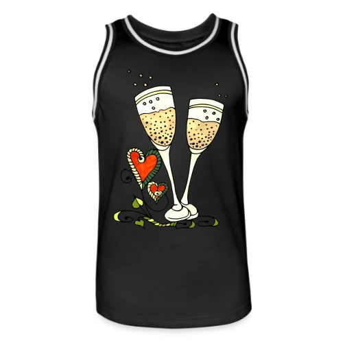 Verres Cœurs & Fêtes - Maillot de basket Homme