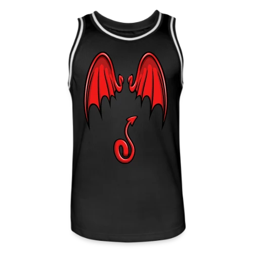 Ailes & Queue de Diable Cartoon - Maillot de basket Homme