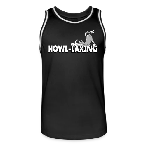 Loup qui pète - Humour animalier cartoon - Maillot de basket Homme