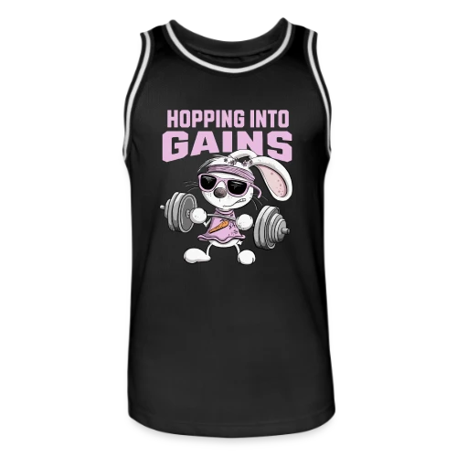 Lapin Musculation - Puissance Carottes - Maillot de basket Homme