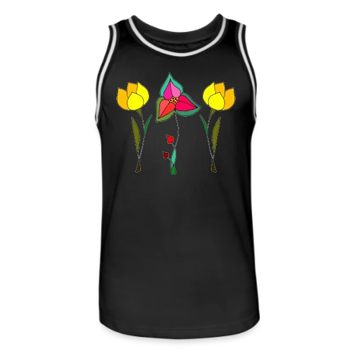 Jardin Fleuri Délicat - Maillot de basket Homme