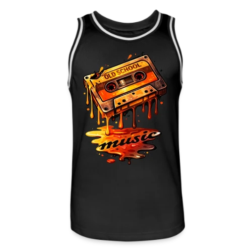 T-shirt Rétro Cassette Audio : L'Esprit 80s - Maillot de basket Homme