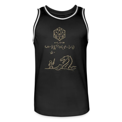 S-20_2 - Design Minimaliste Geek - Maillot de basket Homme