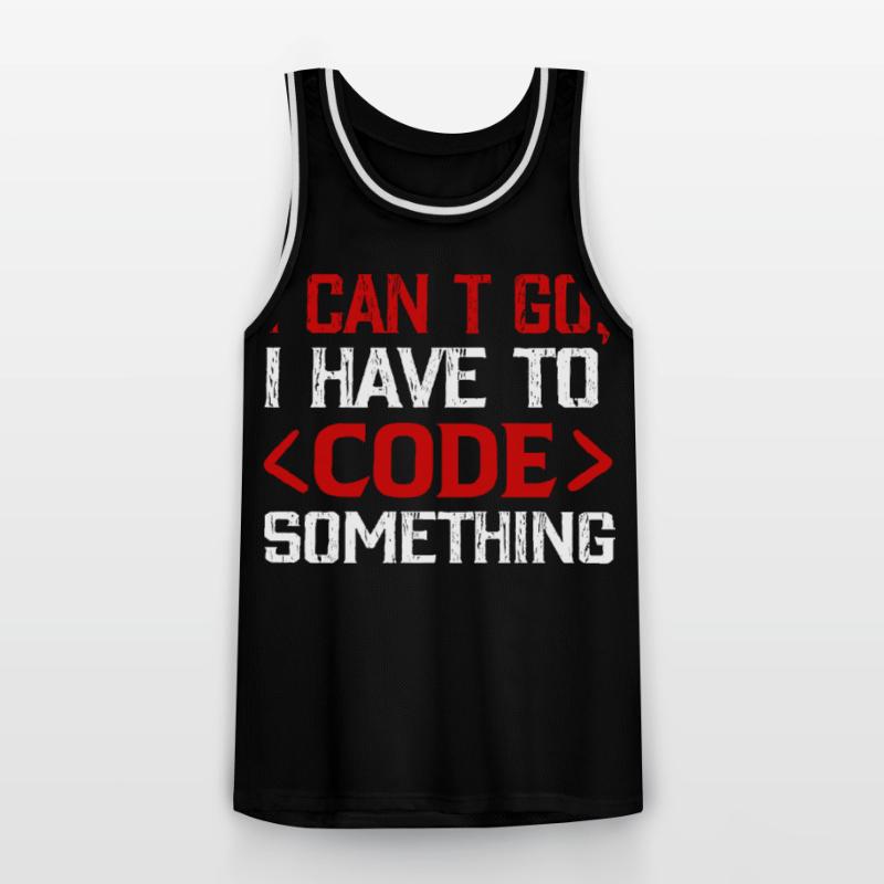Programmeur, Nerd , Code informatique Maillot de basket Homme