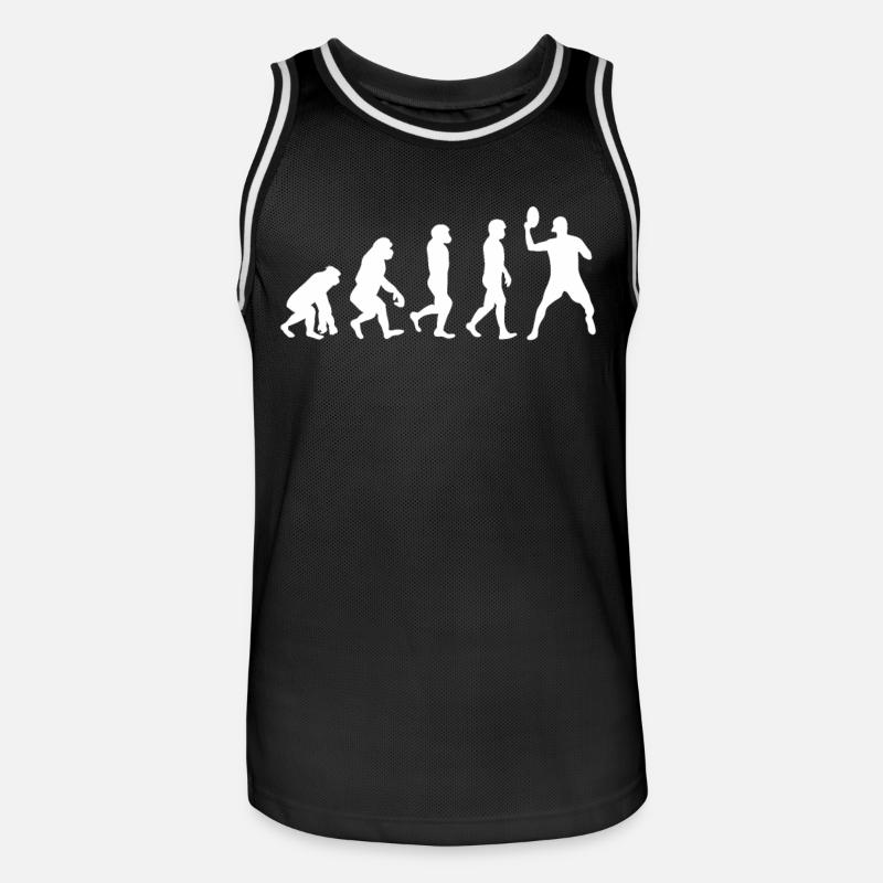 Discgolf Evolution - Männer Basketball-Trikot - Schwarz/Weiß