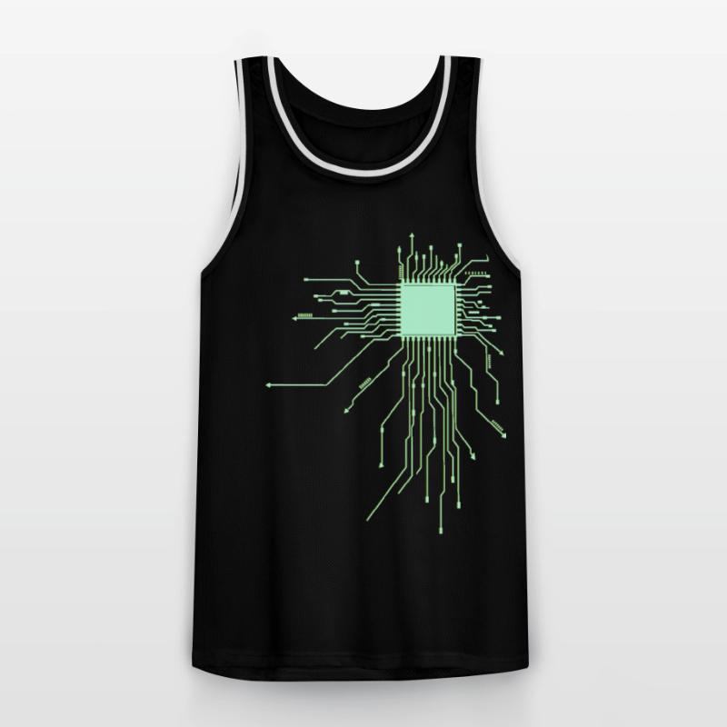 conseil d’administration core cpu ordinateur nerd pc humour geek code Maillot de basket Homme
