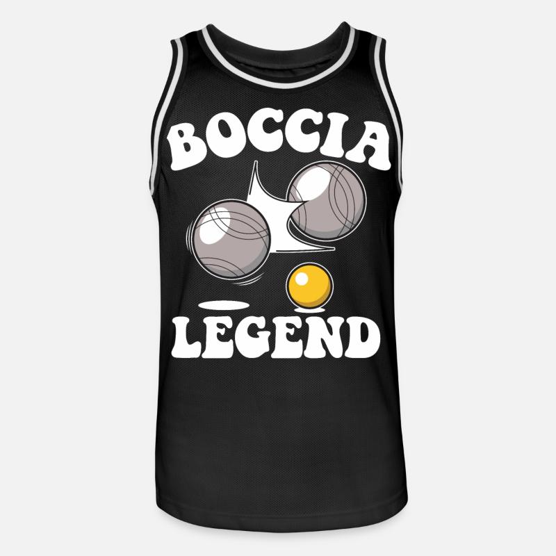 Boccia giocatore Boccia e accessori Boccia - Maglia da basket per uomo - nero/bianco