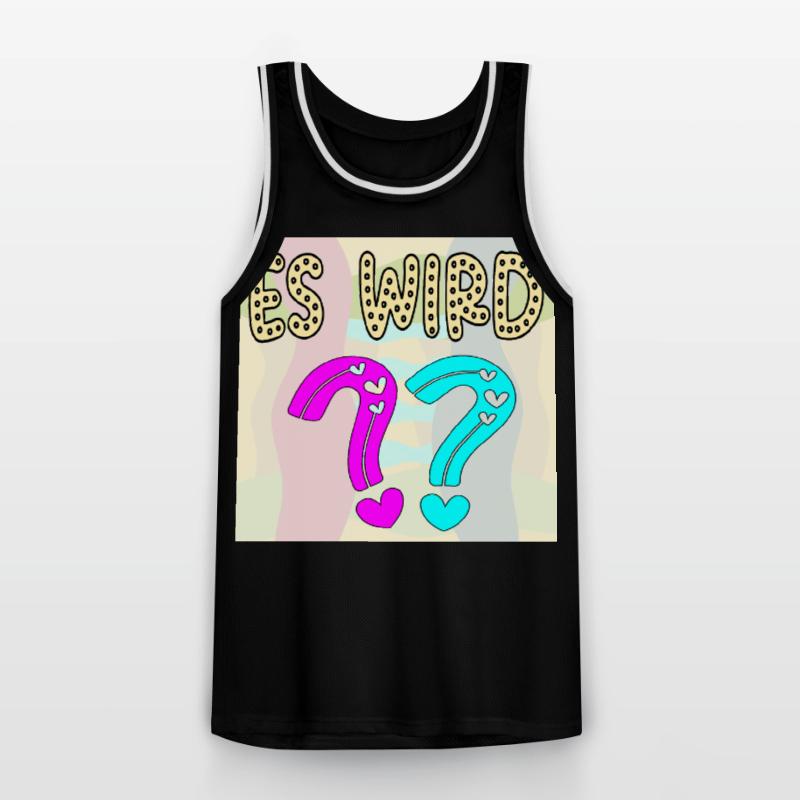 BABYSPRÜCHE - ES WIRD EIN MÄDCHEN ODER JUNGE FRAGE Männer Basketball-Trikot