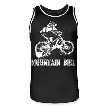 VTT - Maillot de basket Homme - noir/blanc - Devant - AI Model Male 185 dark (185cm)