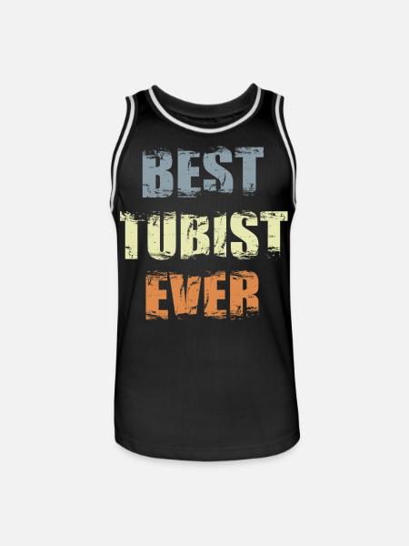 Best Tuba Player - Men's Basketball Jersey - black/white