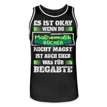 Mathematik Bücher - Männer Basketball-Trikot - Schwarz/Weiß - Vorne - AI Model Male 185 dark (185cm)