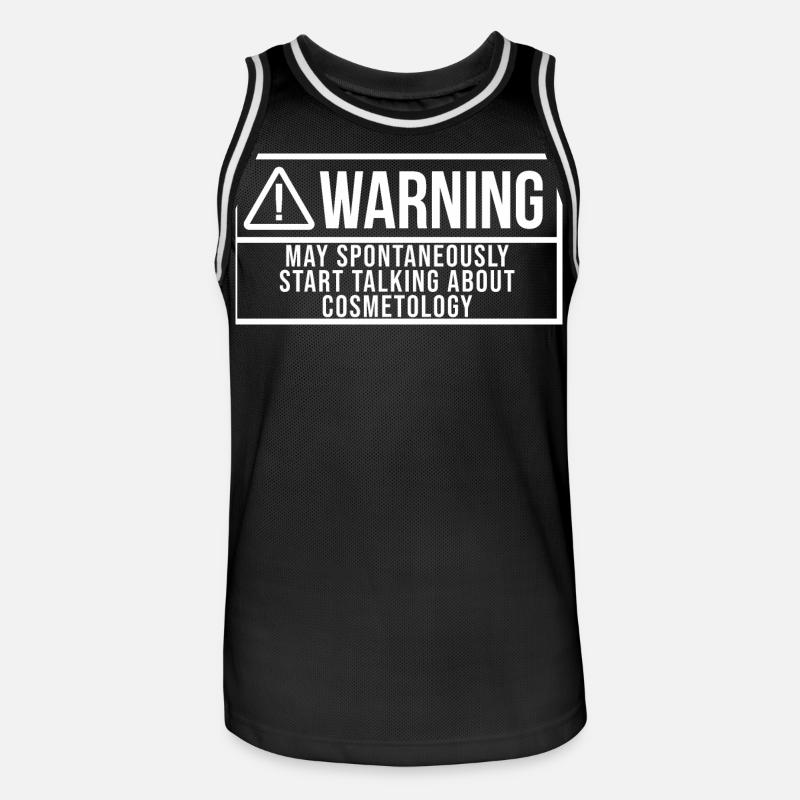 Cosmetology - Men's Basketball Jersey - black/white