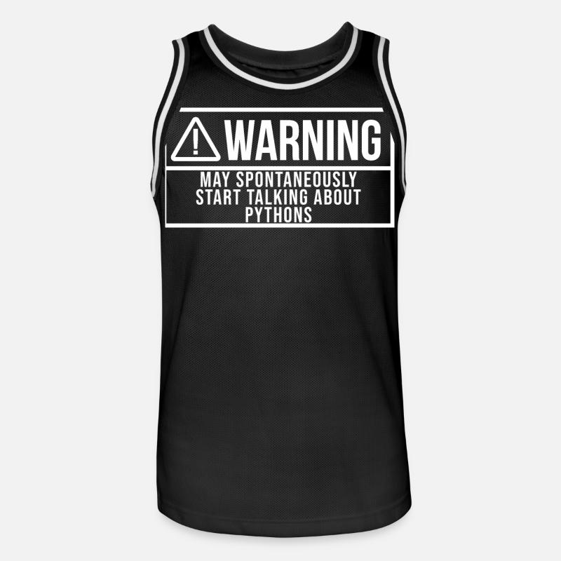 python - Maillot de basket Homme - noir/blanc