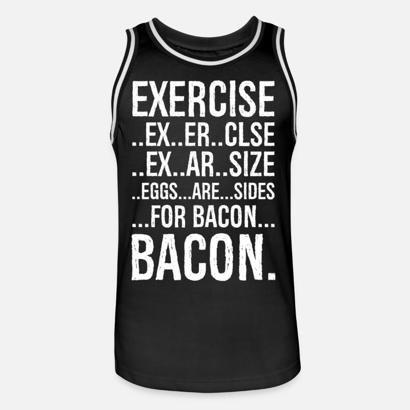 Exercise bacon - Men's Basketball Jersey - black/white