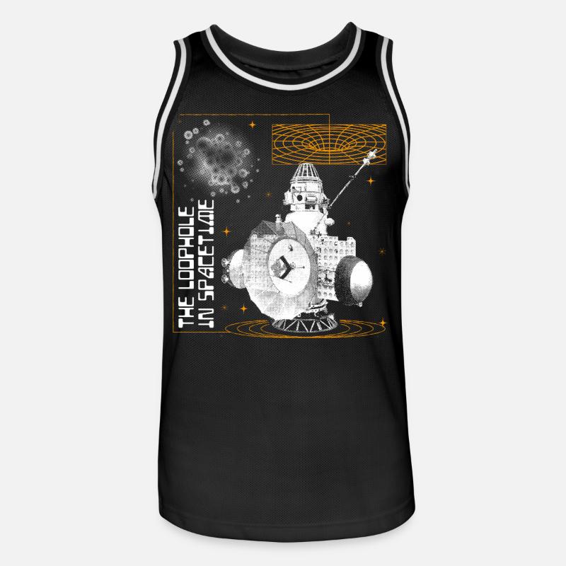 Faille dans l’espace-temps - Maillot de basket Homme - noir/blanc