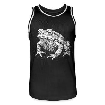 Toad - Men's Basketball Jersey - black/white - Front - AI Model Male 185 dark (185cm)
