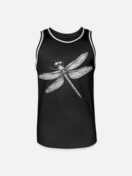 Dragonfly - Men's Basketball Jersey - black/white