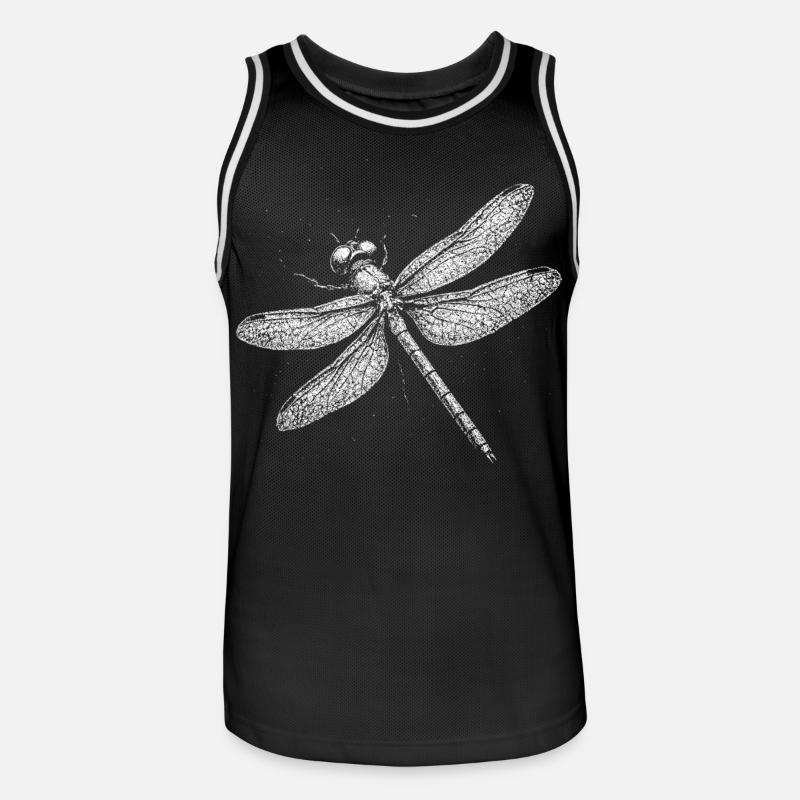 Libellule - Maillot de basket Homme - noir/blanc