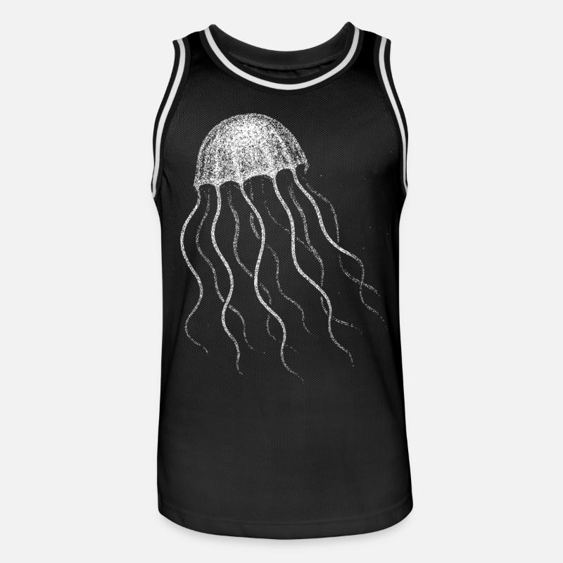 Jellyfish - Men's Basketball Jersey - black/white