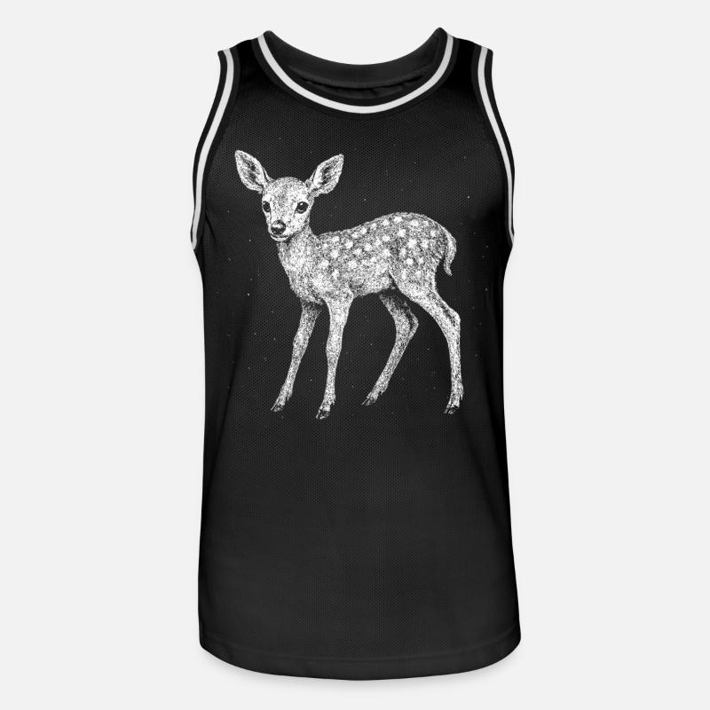 Fawn - Men's Basketball Jersey - black/white