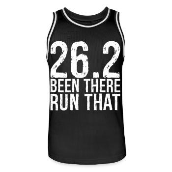 26 waren dort gelaufen, dass - Männer Basketball-Trikot - Schwarz/Weiß - Vorne - AI Model Male 185 dark (185cm)