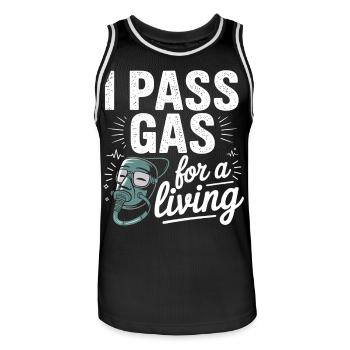 Graphique motivant une infirmière - Maillot de basket Homme - noir/blanc - Devant - AI Model Male 185 dark (185cm)
