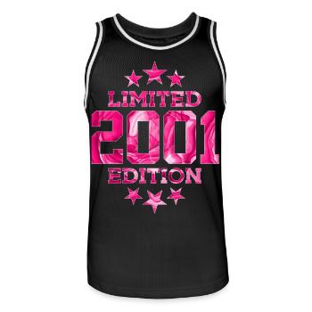 ÉDITION LIMITÉE 2001 25E ANNIVERSAIRE - Maillot de basket Homme - noir/blanc - Devant - AI Model Male 185 dark (185cm)
