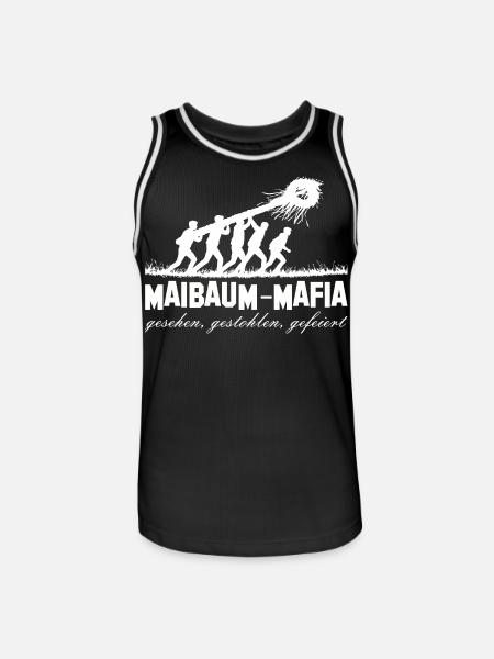 Maibaum stehlen Team Shirt - Männer Basketball-Trikot - Schwarz/Weiß