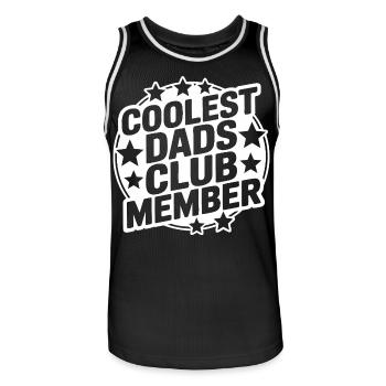 Super Papa Club - Maillot de basket Homme - noir/blanc - Devant - AI Model Male 185 dark (185cm)