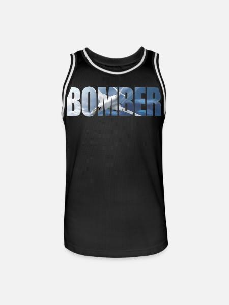 Bomber Tu-160 - Men's Basketball Jersey - black/white