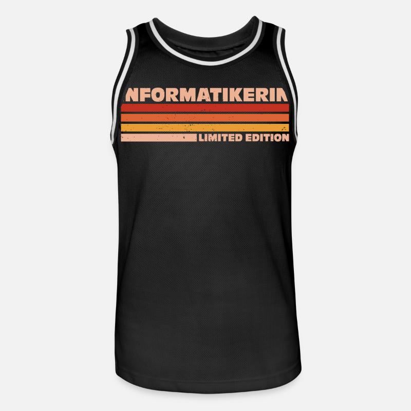 Computer Scientist Computer Scientist Programmer - Men's Basketball Jersey - black/white