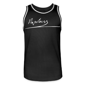 Signature Napoleon white - Maillot de basket Homme - noir/blanc - Devant - AI Model Male 185 dark (185cm)